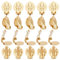 UNICRAFTALE 20 Stück 22 mm Lang 304 Edelstahl Ohrclips Fassungen Goldene Flache Runde Rückseite Ohrring Clips Hypoallergen Nicht Durchbohrte DIY Metall Ohrring Konverter Für Herstellung Ohrringe