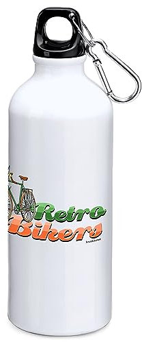 K KRUSKIS - Bidon 800 ml Ciclismo Retro Bikers