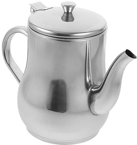 ABOOFAN Coppa Filtro Olio in Acciaio Inox Tanica Di Stoccaggio Dellolio Barattolo Separatore Di Grassi Risparmiatore Di Grasso Di Pancetta Olio Da Cucina Acciaio Inossidabile Lecythus
