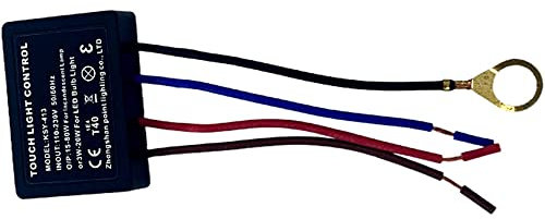 Capteur à 3 niveaux AC 220V, 1A/3A, variateur tactile pour lampes de chevet, Module de commande de la lumière, Kit de réparation de lampe tactile pour LED à intensité variable (1A)