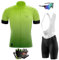 VOXCAUTQ Herren Fahrradtrikot,Kurzärmliges Set,Herren Kurzarm Fahrrad Trikot Set mit 9D-Gel-gepolsterten Shorts, Fahrradbekleidung Set für Mountainbikes (L,Typ-2)