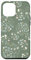 iPhone 12 Pro Max Disney Mickey Mouse Icon Spring Flowers Dusty Green Case