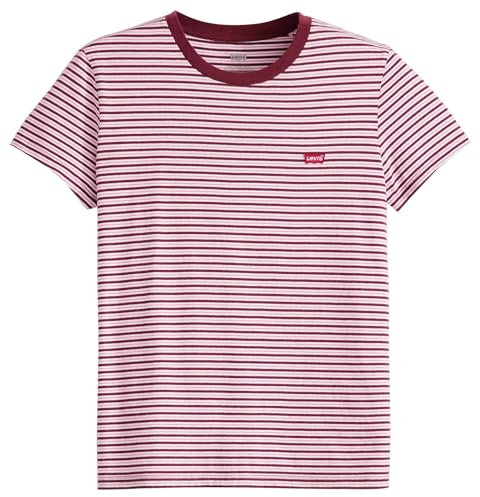Levi's Damen Perfect Tee,Anita Stripe Zinfand,M