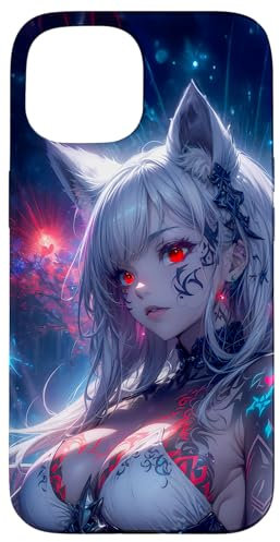 Anime Girl Hülle Süßes Kawaii Waifu japanisches Anime Hülle für iPhone 15