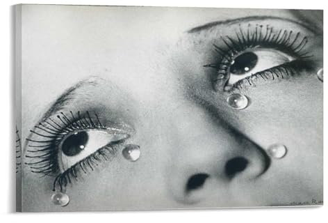 QINGYUAN Poster Man Ray Larmes Tränen, Heimdekoration, Poster, Wandkunst, Schlafzimmer, dekorativ, ästhetisch, 30 x 45 cm