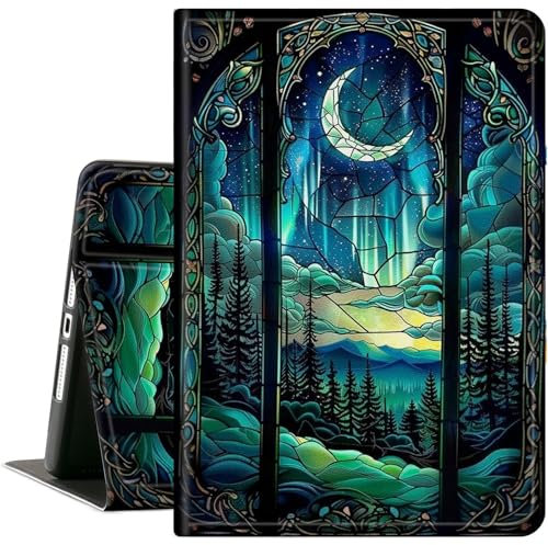 for Kindle Fire 7 Tablet 12th Generation 2022 Release Case, Slim Cover Case with Auto-Wake/Sleep for Kindle Fire 7 2022,Forest Window