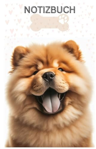Schönes Chow Chow Notizbuch, Buch: Das perfekte Geschenk für Hunde Liebhaber, Buch mit Hundemotiv Liniert, A5: Tagebuch, Kalender, Journal, ... schönes Motiv, blanko,Zubehör,Frauen