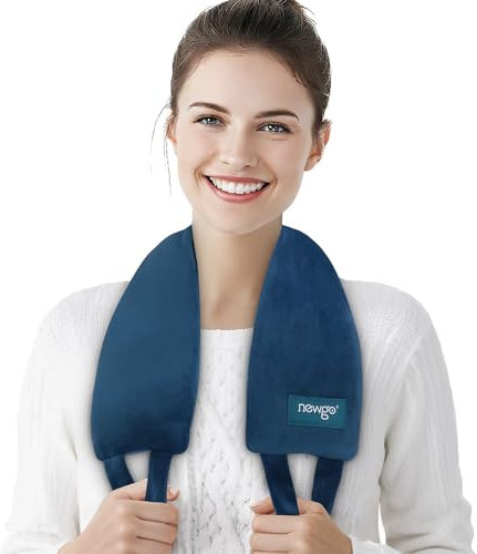 NEWGO Extralang Wärmekissen Nacken mit Griffen 80 * 11cm, Mikrowellen Wärmekissen Schulter Nacken, Mikrowellengeeignetes Nackenwärmer, Wiederverwendbare Wärmekissen zur Linderung von Rückenschmerzen