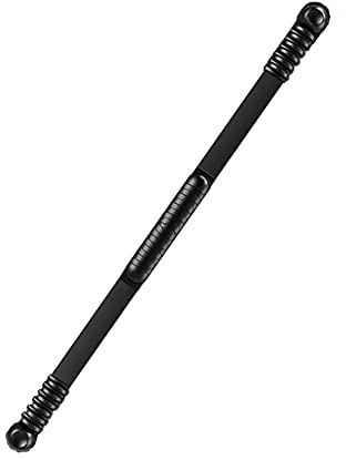 Bastón oscilante con vibración de alta frecuencia para fortalecer los músculos, barra flexible negra de 90 cm, para ejercicio de fitness