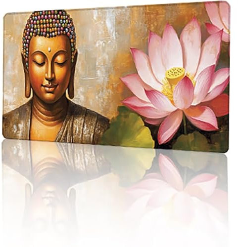 Rosa Alfombrilla Gaming ReligióN Alfombrilla Ratón XXL 160 x 80 cm, Extendido Lmpermeable Antideslizante Gaming Mouse Pad Mejora la Precisión y la Velocidad, para Jugadores, Escritorio Decor T-3744