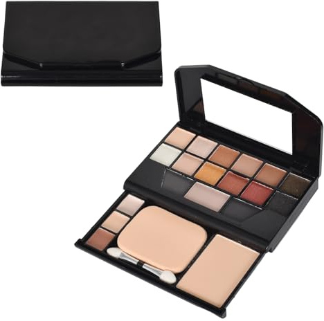 Palette Ombretti 19 Colori Cosmetico per Trucco Occhi - Tavolozza Professionale con Ombretto, Correttore e Fard - Portatile per Donne