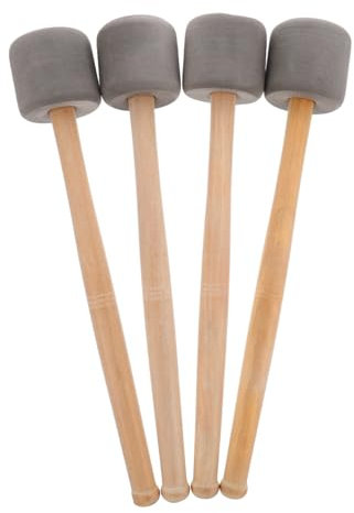 ERINGOGO 4stücke Trommelstock Mit Schaum Und Holzgriff Für Schlaginstrumente Percussion Zubehör Einfach Zu Bedienen