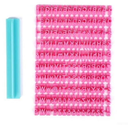 150 Stück DIY Alphabet Zahlen Buchstaben Keks Keks Stempel Ausstecher Set Personalisieren Nachrichten Lebensmittelechter Kunststoff