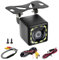 720P Cámara de Visión Trasera 12V, IP68 Impermeable Camara Trasera Coche 170 ° Gran Angular, Súper Visión Camara Marcha Atras con 12 LED para Automóviles SUV Camiones, 6m Linea