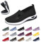 Zapatillas Blancas,Zapatillas Dia De La Madre,Zapatos Ancho Especial,Zapatos Deportivos,Malla Sandalias Sin Cordones Manos Antideslizantes para Caminar