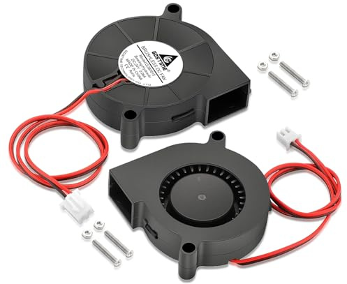 GDSTIME Lot de 2 5015 24V Ventilateur 50x50x15 24V Ventilateur 2 broches | ventilateur 5015 24v blower fan 50x15 pour PC