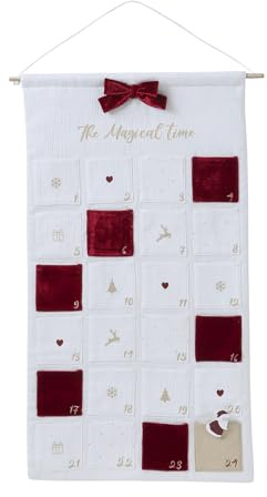 ENVIE DE FRAISE Adventskalender aus Baumwollgaze, naturfarben