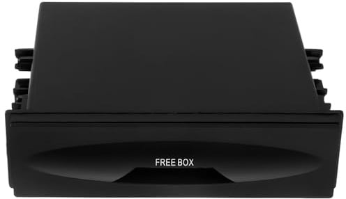 SHERCHPRY Aufbewahrungsbox für Autoradio Einlagige Auto CD Kasten aus Kunststoff mit Integriertem Fach Universelle Größe für Fahrzeug Armaturenbrett Praktische Aufbewahrungstasche