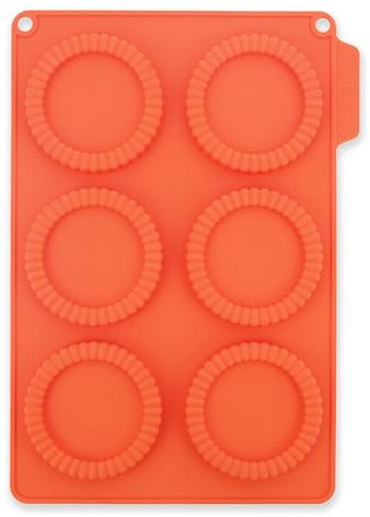 CÉCOA • Moule Silicone Tartelettes 8 cm • 6 Cavités • Moule Tartelette Individuelle • Moule Pâtisserie Silicone • Anti-Adhésif • Sans BPA • -40°C à +230°C • Moule Cuisson