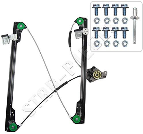 STARKIT PERFORMANCE Elevalunas compatible para Volkswagen T5 (2003-2015) mecanismo elevalunas delantero derecho (pasajero) 7H0837754B, 7H0837754C