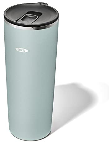 OXO STRV 24 OZ INSULATED TUMBLER WITH EASY CLOSE LID SLATE