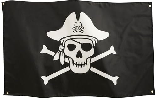 Runesol Bandiera Pirata 3x5, 91x152cm, Teschio E Ossa Incrociate, Bandiere Per Feste, Decorazioni Per Halloween, Bandiere Premium, Impermeabile, Interno, Esterno
