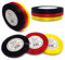 Set Deutschland Satinband Schleifenband Dekoband Band Bastelband Zierband Satin Schwarz Rot Gelb Gold (6 mm, Schwarz Rot Gelb)