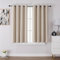 CUCRAF Vorhang Blickdicht Gardinen mit Ösen 2er Set H137 x B117 cm Verdunklungsvorhänge Beige Thermovorhang Kälteschutz, Weich und Langlebig Schallschutz Vorhang für Schlafzimmer Wohnzimmer