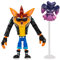 BANDAI Crash Bandicoot Action Figures Biker Crash Age 5+ With Mask | 11cm Biker Toy With Mask And Stand Accessories | Collectable Figures As Merchandise And Video Game Gifts