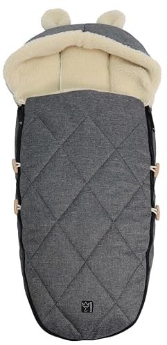 Kaiser 65825 XL EARS WOOL Woll Fußsack (anthracite melange)
