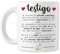 Taza Testigo de Boda - Especial para Celebración - Recién Casados - Regalar de parte de los Novios - Detalle novios - Enamorados - Matrimonio - Ideal Para Café, Agua o Te - Descripción