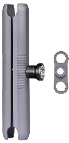 FANAUE DA-ES150F Brazo antirrobo de doble enchufe Compatible con RAM mounts B tamaño Cabeza de bola de 1 pulgada y Soporte para celular de moto soporte para celular de bicicleta Aluminio Longitud 5.9