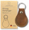LEDERTRAUM Pendentif Airtag en cuir véritable, porte-clés Airtags, étui Apple Airtag, marron, Classique
