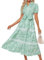 GRACE KARIN Womens Holiday Vacation Beach Dresses Trendy Tie Belt A Line Maxi Shirt Dress with Pocket