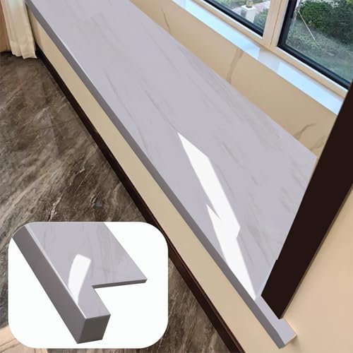 UZAMIRLEX Copri davanzale della Finestra, Copertura for davanzale in Acrilico Composito di Diverse Dimensioni(160x15cm(63x5.9in))