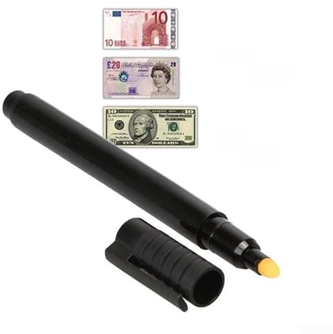 Counterfeit Money Detector Pen for Business for Identifying for Counterfeit Banknotes Quickly Plus Easily Currency and Retail Fake Bill Detection for Marker