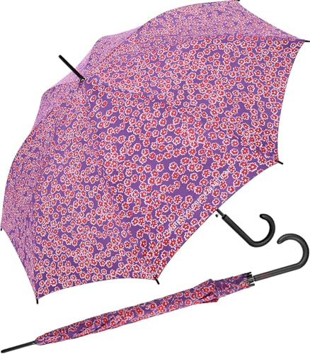 Benetton Stockschirm Long Automatik Wild Blooms - pink