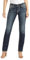 Silver Jeans Co. Suki Mid Rise Curvy Fit Straight Leg Jeans, Délavé foncé Vintage avec Point de Lurex, 30 W/30 L Femme
