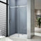Porte de douche coulissante 140x195cm,installation en niche 8mm verre trempé, vitrification NANO, anticalcaire,