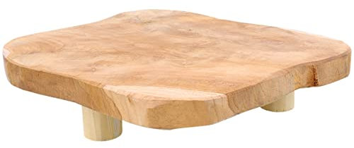 Riyashop Pflanzenhocker Holzhocker Blumenhocker Hocker Holz Natur 33 cm Neu Chic