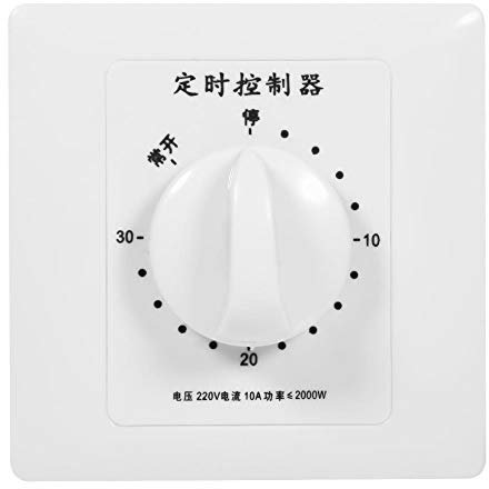 Countdown Timer Schalter AC 220V Min Hochleistungspumpe Elektronische mechanische Countdown Steuerung Timer Socket Time Switch 86 Panel(30 Minuten)