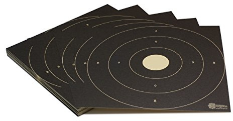 Zielscheiben *Bullseye Target* / 26x26 cm/Schießscheibenkarton 200 g/m² Chamois