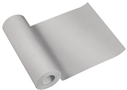 PAW - Tischläufer aus Airlaid (40 cm x 24 m) I Tischdeko für Kommunion, Konfirmation, Hochzeit, Geburtstag, Gartenparty, Taufe I Tischband - Einfarbig, Silber I Farbe: Monocolor (Silver)