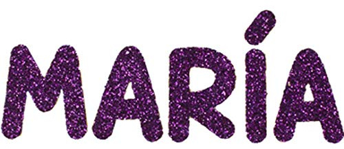 KLOTTZ Nombre personalizado Glitter. Autoadhesivo purpurina personalizado