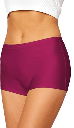 Merry Style Shorts Bañadores Deportivos para Mujer Trajes de Baño Shorts de Natación Bikini para Playa Piscina Deporte Bragas Modelo L23L1 (Burdeos (5288), 40)