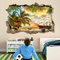 3D Wandtattoo Piratenschiff Schatzinsel Wandbild Kunst Aufkleber Wandtattoo Kinderzimmer Dekoration