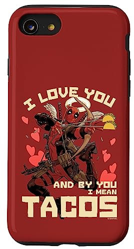iPhone SE (2020) / 7 / 8 Marvel Deadpool I Love You And By You I Mean Tacos Case