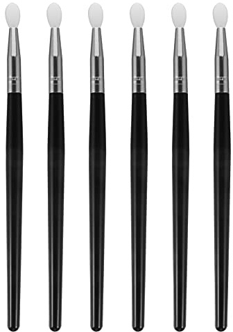 FRCOLOR Silicone Eyeshadow Brush, Professional Silicone Lipstick Applicator Lip Makeup Brush Set for Applying Cream, 6pcs