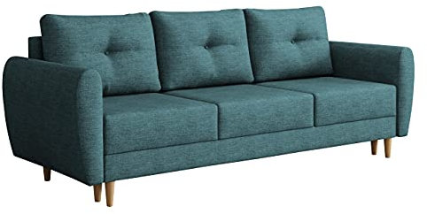 Mirjan24 Schlafsofa Tukya mit Bettkasten, Couch mit Bettfunktion, Sofa mit Schlaffunktion, Polstersofa für Wohnzimmer, Bettsofa, Dauerschläfer-Sofa, Couchgarnitur (Lux 30)