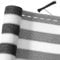 Brise vue 1,4 x 10 m Gris-blanc Tissu HDPE Pare-soleil brise-vue jardin balcon Protection UV vent
